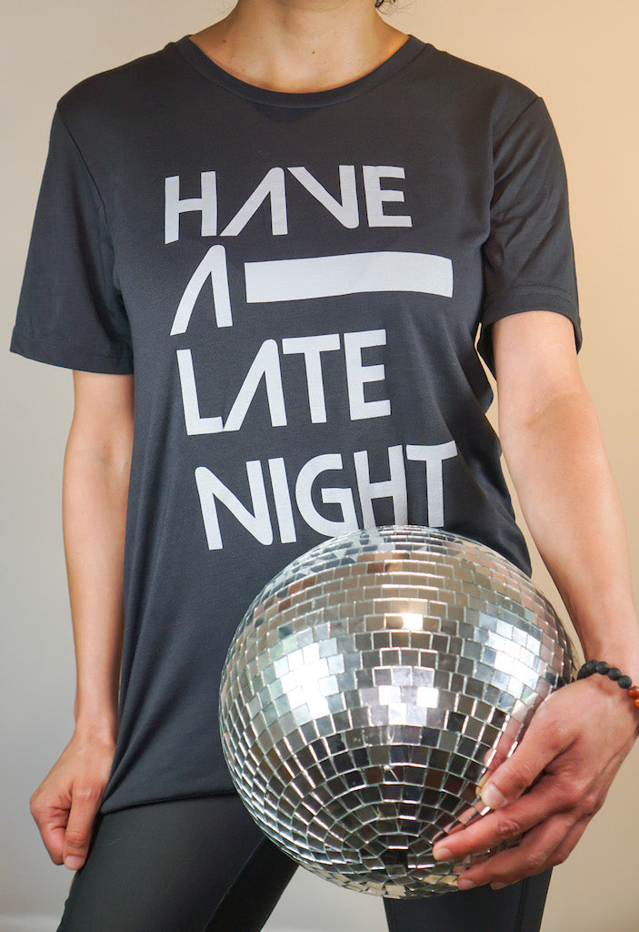 1102 GREY - Late Night Basic Tee
